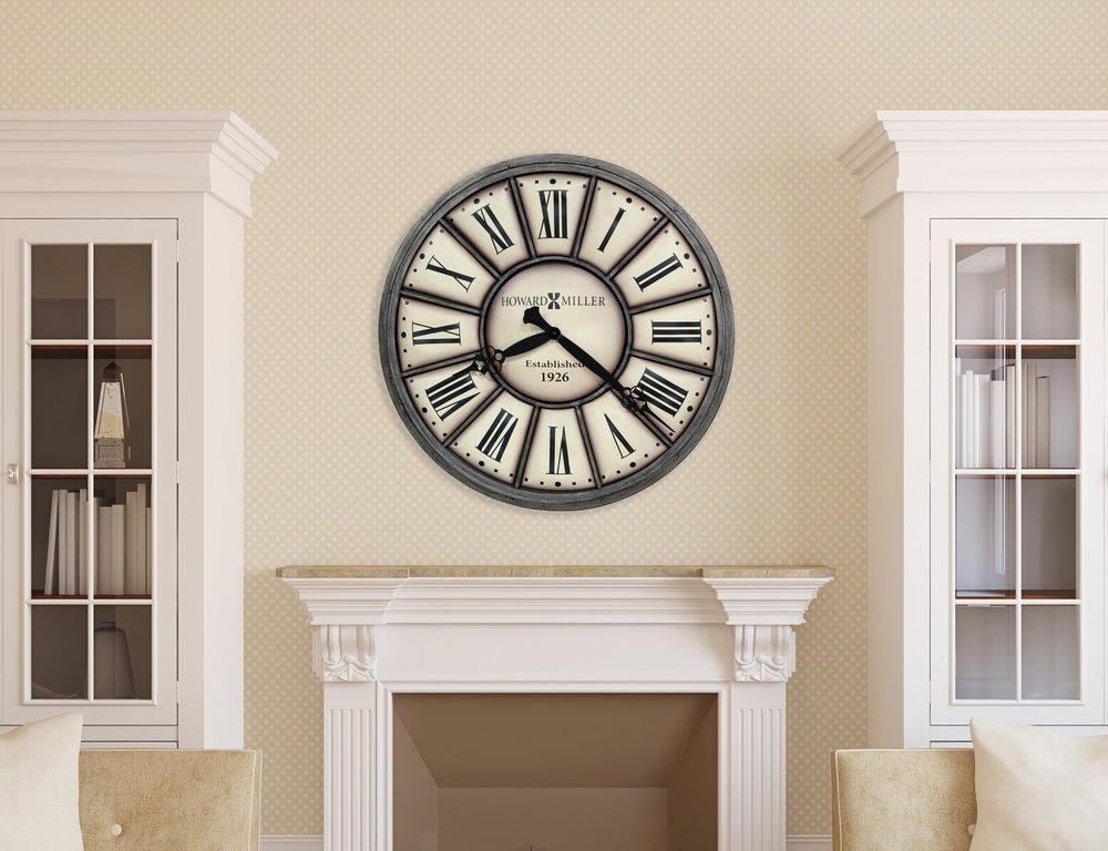 Hekman Furniture 625613 Company Time Ii Oversized Antique Wall Clock - Elegant Quartz Timepiece For Home Decor  Company Time Ii Wall Clock 625613