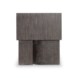 Bernhardt Bernhardt Bracken Nonza Side Table — Sculptural Solid Mahogany Accent With Rounded Square Top, 23" H 347123