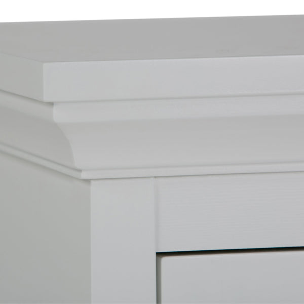 English Elm Avington Laundry Hamper - Stylish Pure White Storage Solution For Compact Spaces & Modern Homes B136P158507