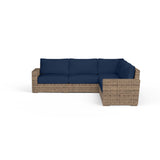 Havana Sectional in Spectrum Indigo w/ Self Welt SW1701-SEC-48080 Sunset West