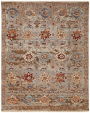 Feizy Rugs Leylan Wool Hand Knotted Casual Rug Brown/Tan/Gray 3'-6" x 5'-6"
