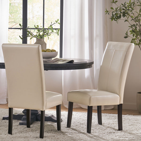 English Elm Hanford Upholstered Dining Chair Set of 2 with T-stitch Back and Tapered Legs 53999.00IVY