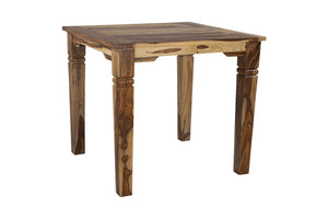 Porter Designs Porter Taos Solid Sheesham Wood 54" Square Counter Table - Timeless Craftsmanship & Artful Design Natural Wood 07-196-08-9027nl