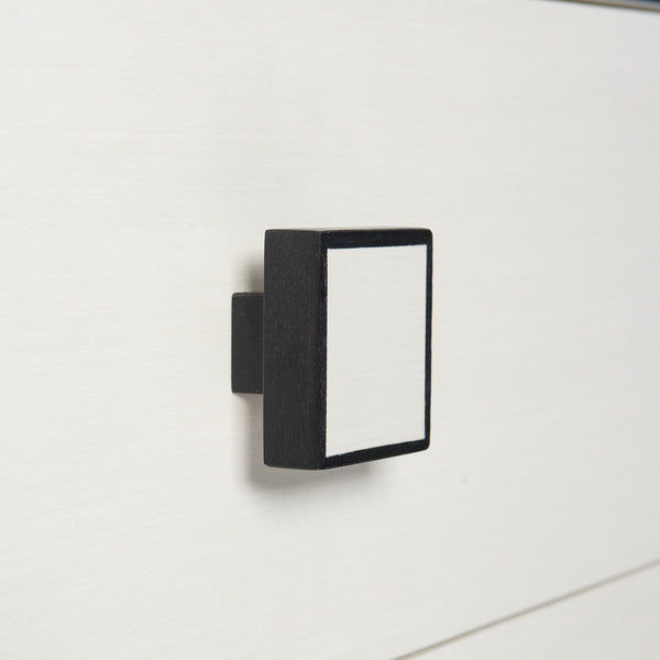 Bernhardt Bernhardt Two-Tone Silhouette Dresser In Eggshell & Onyx — 8 Soft-Close Drawers, Glam Transitional Design 307052