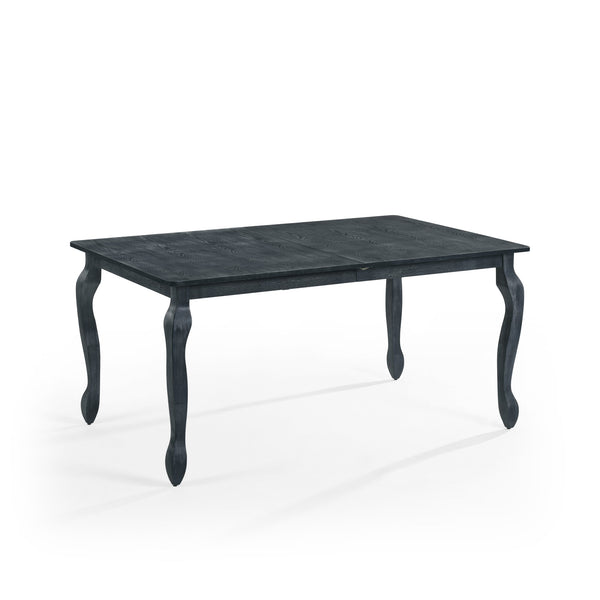English Elm Ext. Dining Table Rubberwood Cabriole Leg French Country Extendable with Butterfly Leaf 70936.00