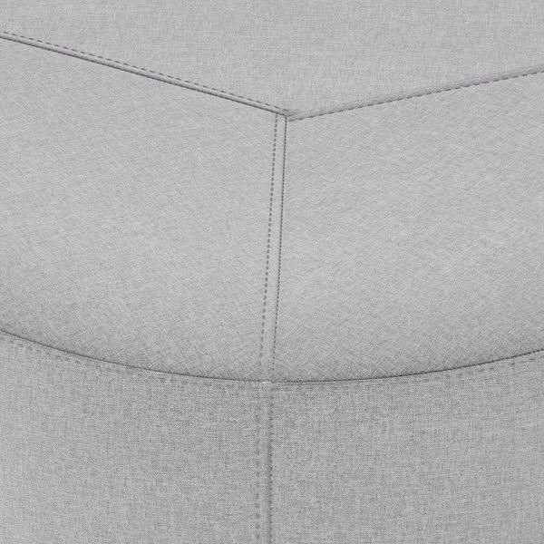 English Elm Moore Large Light Grey Ottoman - Versatile Seating, Stylish Footrest & Casual Coffee Table Solution B136P159948