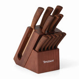 Hampton Forge Raintree 13-Piece Copper Titanium Block Set with Organic Design