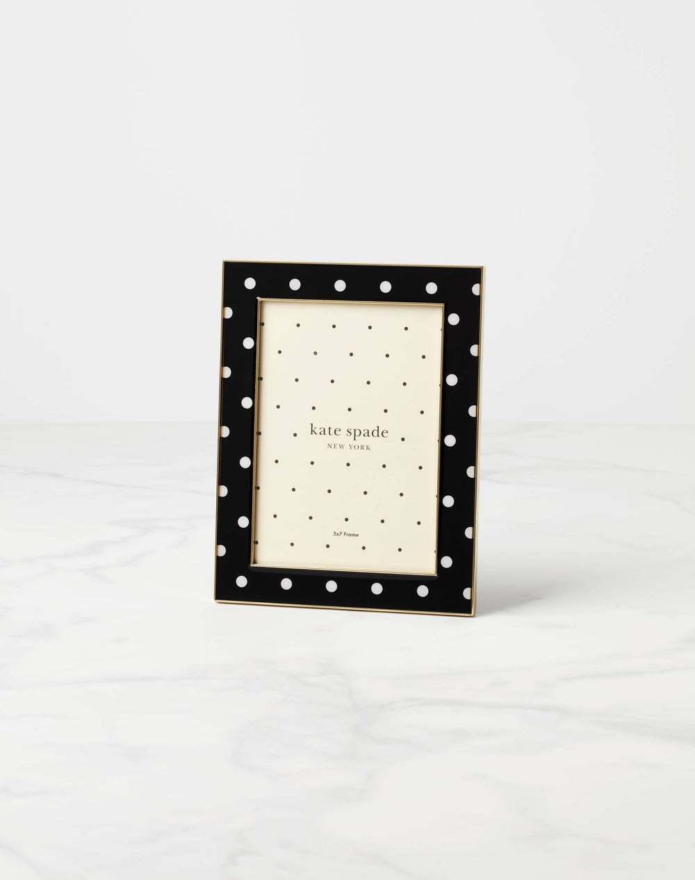 Lenox Kate Spade Sitting Pretty 5x7 Dot Frame GOLD PLTD METAL 897448