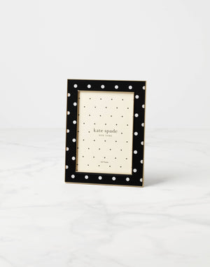 Lenox Kate Spade Sitting Pretty 5x7 Dot Frame GOLD PLTD METAL 897448