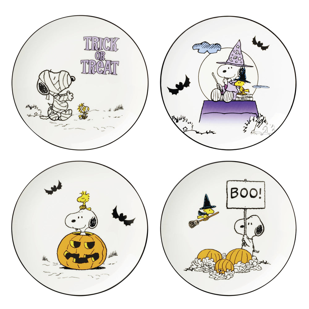 Lenox The Great Pumpkin Accent Plates, Set of 4 Multi, IVORY PORCELAIN 896688