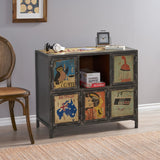 Christopher Knight Home® Schley Handcrafted Boho 6 Cubby Cabinet