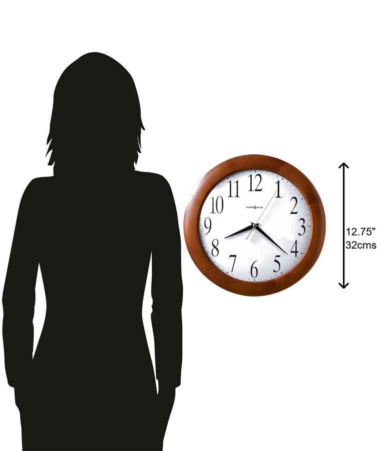 Hekman Furniture 625214 Timeless Wood Wall Clock With Quartz Movement - Elegant Home Or Office Decor For Any Space Windsor Cherry Corporate Wall Clock 625214