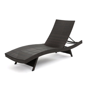 English Elm Salem Outdoor Pe Wicker Chaise Lounge Low Profile Poolside Sun Lounger 52005.00