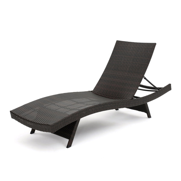 English Elm Salem Outdoor Pe Wicker Chaise Lounge Low Profile Poolside Sun Lounger 52005.00