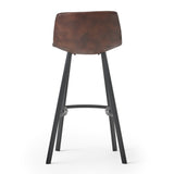 Christopher Knight Home® - Noble House - Dax Modern Upholstered Bar Stool, Brown and Black - Set of 2