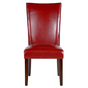 Steve Silver Hartford Bonded Chair Red, Set of 2 HF500RD