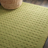 Nourison Perris PERR1 Handmade Woven No Border Indoor Only Contemporary  Rug Green, Green 100% Wool 99446223029