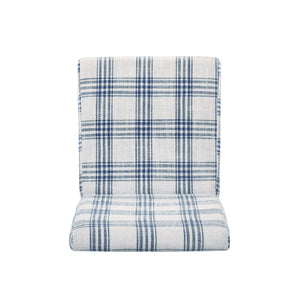 English Elm Christopher Knight Home® - DINING Chair with Plush Fabric Upholstery, Rubberwood Legs, Contemporary Minimalist Comfort and Style Blue+Cream 60162.00DBLUPLD