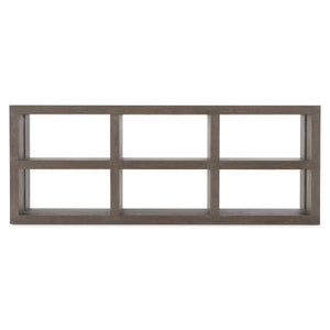 Bernhardt Bernhardt Outline Console Table — Wire-Brushed Oak Cassel Finish, 6 Open Cubes, Arts & Crafts Flair 360826