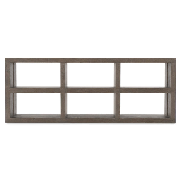 Bernhardt Bernhardt Outline Console Table — Wire-Brushed Oak Cassel Finish, 6 Open Cubes, Arts & Crafts Flair 360826