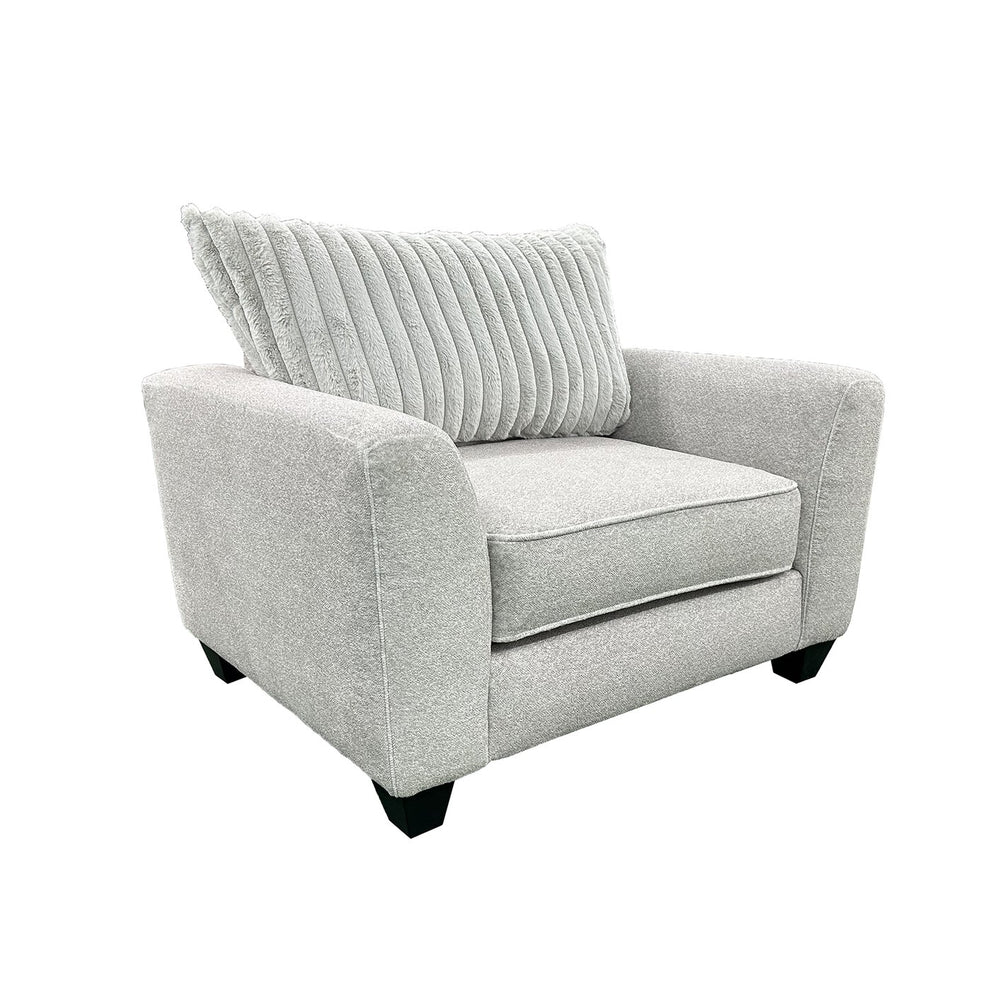 Porter Designs Porter Broadway Microfiber Chair - Luxurious Gray Comfort With Flared Arms For Cozy Relaxation Gray Fabric 01-207-03-6832