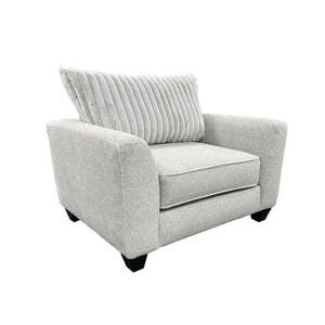 Porter Designs Porter Broadway Microfiber Chair - Luxurious Gray Comfort With Flared Arms For Cozy Relaxation Gray Fabric 01-207-03-6832