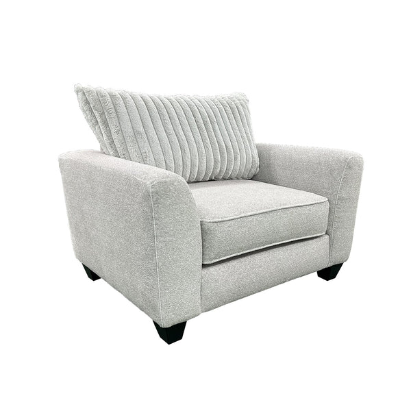 Porter Designs Porter Broadway Microfiber Chair - Luxurious Gray Comfort With Flared Arms For Cozy Relaxation Gray Fabric 01-207-03-6832