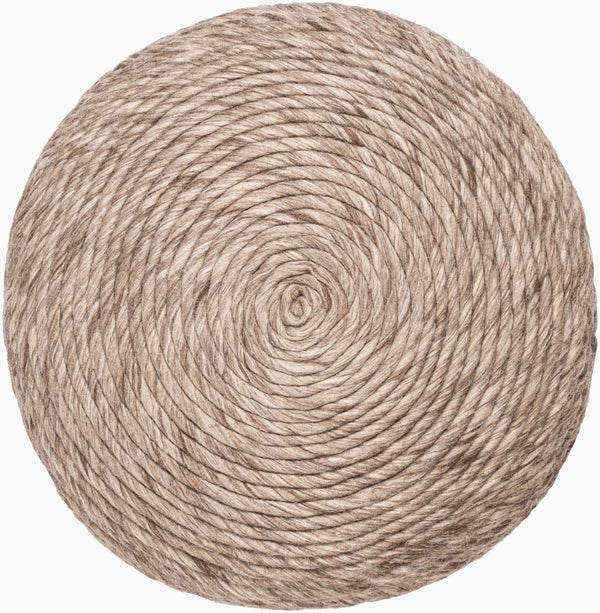 Surya Yukon 18" X 18" Modern Accent Pillow Cover - Durable Cotton Blend, Woven Design, Timeless Style! Tan Wool,Cotton,Polyester,Polyfill Ykn003-1818