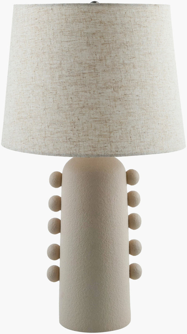 Livabliss Yako Ceramic Table Lamp with Linen Shade Warm Bedside Glow for Traditional Interiors YKO-001