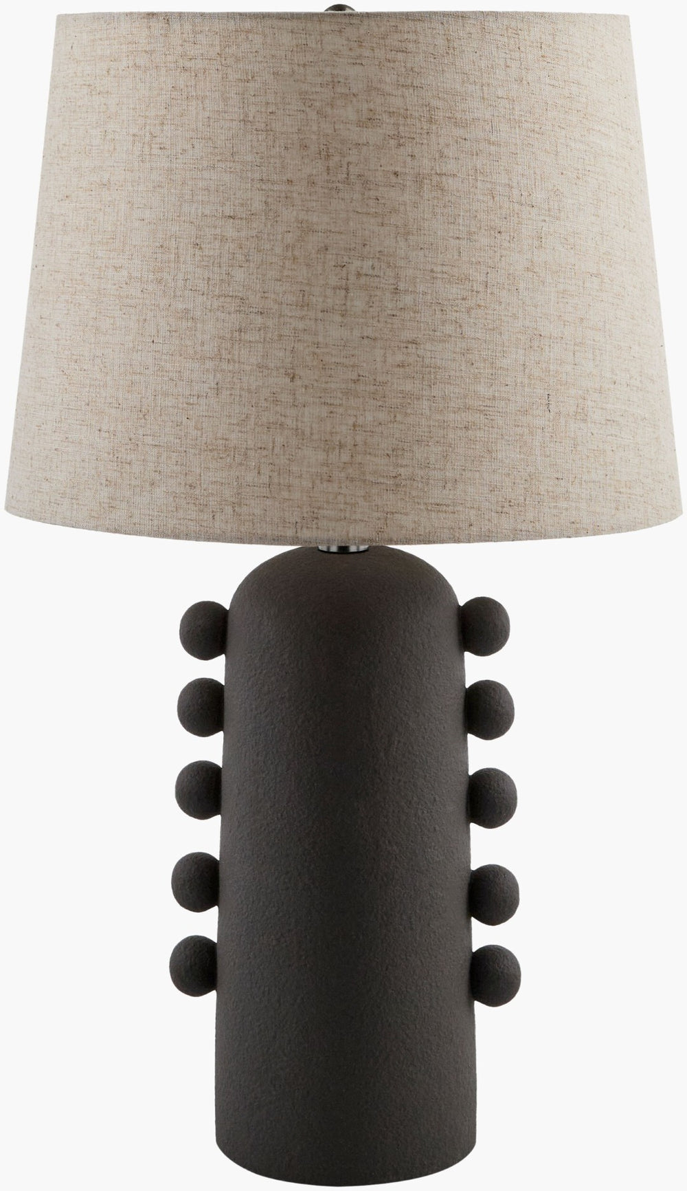 Livabliss Yako Ceramic Table Lamp with Linen Shade Warm Ambient Glow for Bedroom or Living Room YKO-003