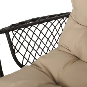 English Elm Christopher Knight Home® - Malia Wicker Hanging Chair - Stylish Indoor/Outdoor Seating With Plush Cushion For Relaxation & Comfort 67677.00BTN