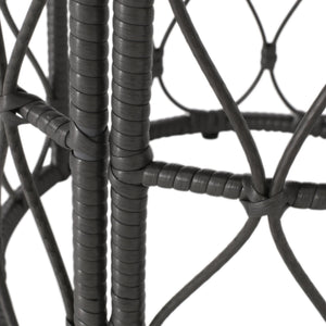 English Elm Christopher Knight Home® - BRUCE Rattan Side Table with Wicker Weave Top, Boho Outdoor Accent, Durable Polyethylene, 19.75" H Grey 70418.00GRY