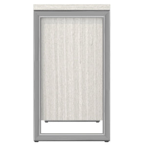 Bernhardt Bernhardt Stratum Buffet With Mist Ash Veneer, Polished Nickel Frames, Soft-Close Doors & Drawers 325134