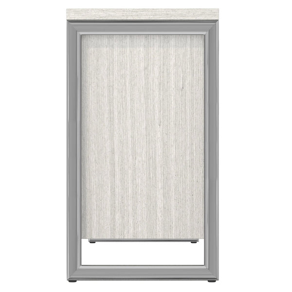 Bernhardt Bernhardt Stratum Buffet With Mist Ash Veneer, Polished Nickel Frames, Soft-Close Doors & Drawers 325134