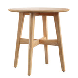 Leroi Wood Round End Table