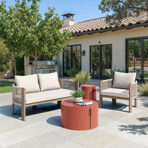 Zuo Modern Rebel Sofa Beige - Modern Elegance With Durable Aluminum Frame & Chic Olefin Fabric For Any Space Beige 100% Olefin,Aluminum,100% Polyester 704127-zuo-modern