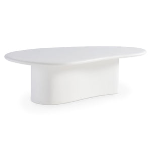 Bernhardt Bernhardt Fresco Outdoor Cocktail Table With Chalky White Grp Finish, Sculptural Organic Design X09021