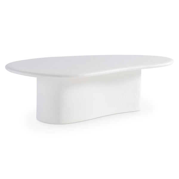Bernhardt Bernhardt Fresco Outdoor Cocktail Table With Chalky White Grp Finish, Sculptural Organic Design X09021