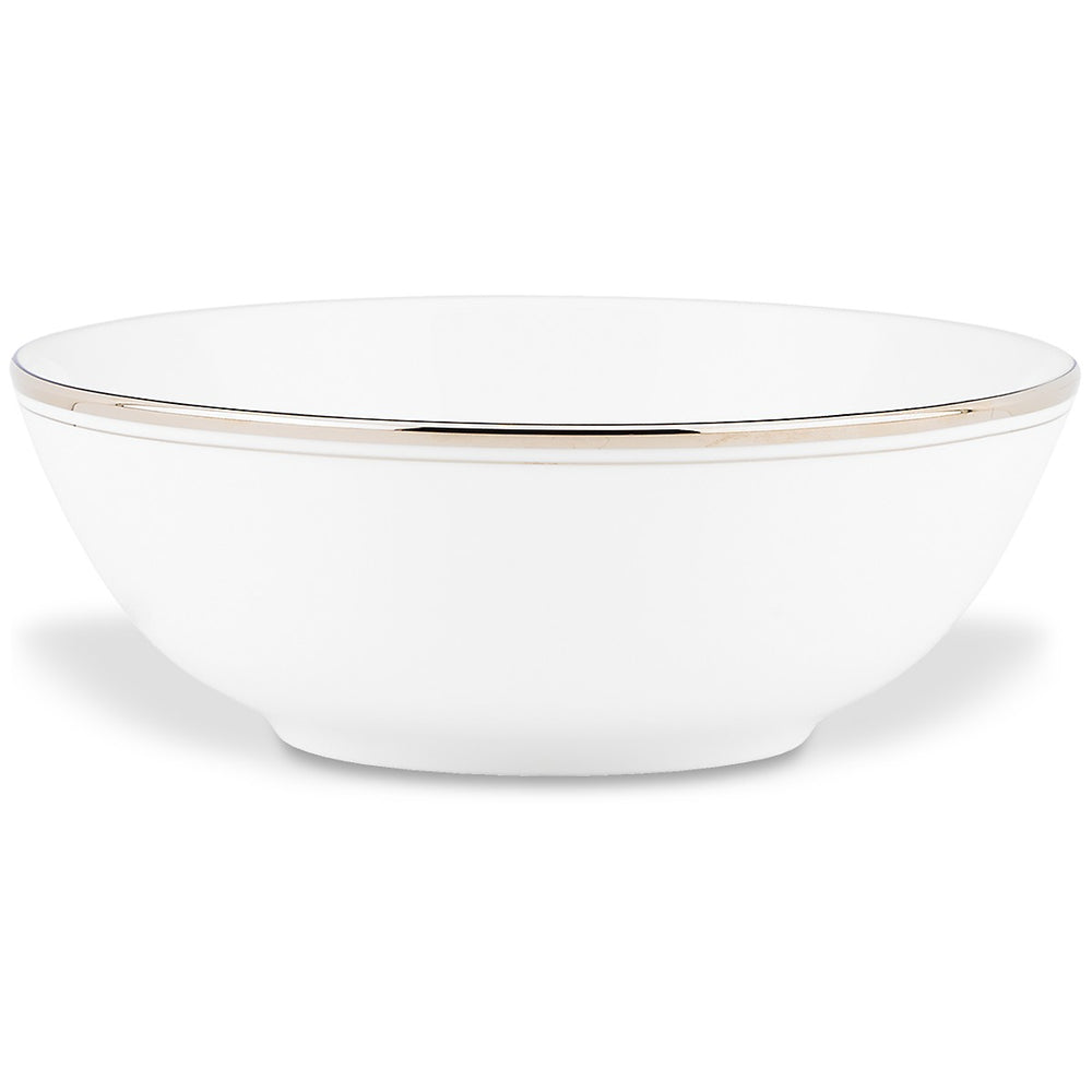 Lenox Kate Spade Library Lane Platinum Soup Bowl White, WHITE BONE CHINA 847695