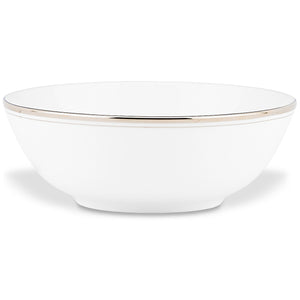 Lenox Kate Spade Library Lane Platinum Soup Bowl White, WHITE BONE CHINA 847695
