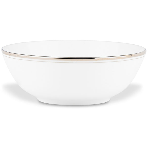 Lenox Kate Spade Library Lane Platinum Soup Bowl White, WHITE BONE CHINA 847695