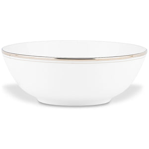 Lenox Kate Spade Library Lane Platinum Soup Bowl White, WHITE BONE CHINA 847695