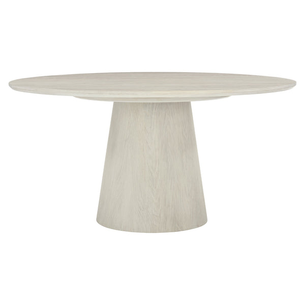 Bernhardt Bernhardt Alexa Round Dining Table 60" — Sandblasted White Oak Jicama Finish, Sculptural Pedestal Seating 6–8 K1598