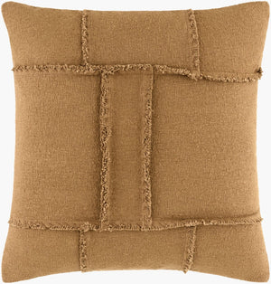Livabliss Yulara Handcrafted Cotton Square Throw Pillow Artisan Made Accent for Sofa or Bed YLR002-2222