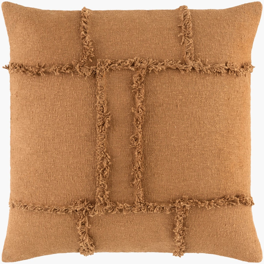 Livabliss Yulara Artisan Cotton Accent Pillow 22 Inch Square Bohemian Sofa Throw Decor YLR003-2222
