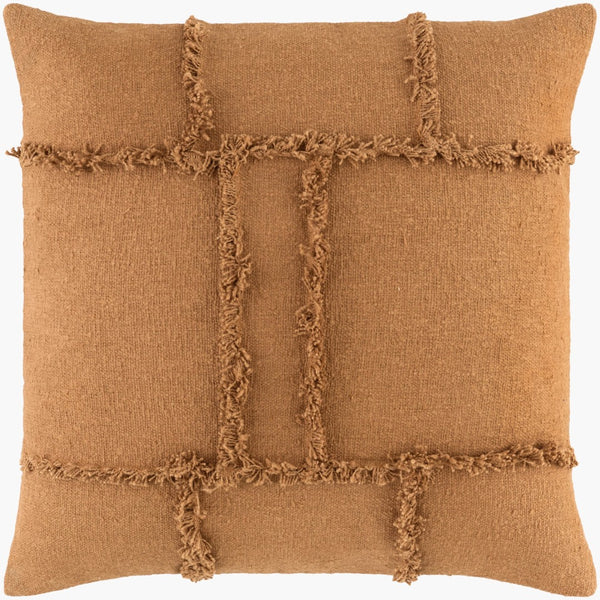 Livabliss Yulara Handcrafted Cotton Square Throw Pillow Artisan Made for Sofas and Beds YLR003-2020D