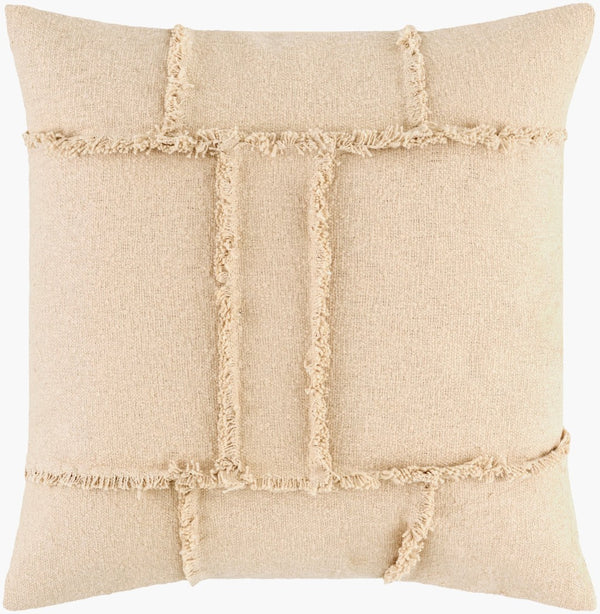 Livabliss Yulara Handcrafted Cotton Square Throw Pillow for Sofas Beds and Accent Chairs YLR005-2020
