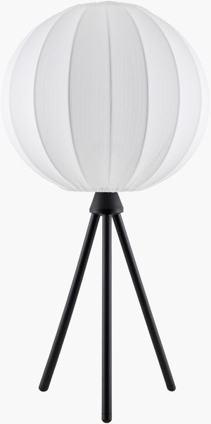 Livabliss Yalata Hand-painted Iron Accent Table Lamp with Cotton Shade for Rustic Interiors YLT-002
