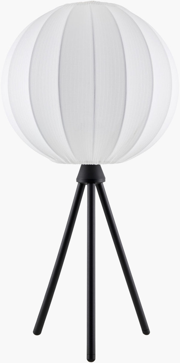 Livabliss Yalata Hand-painted Iron Accent Table Lamp with Cotton Shade for Rustic Interiors YLT-002