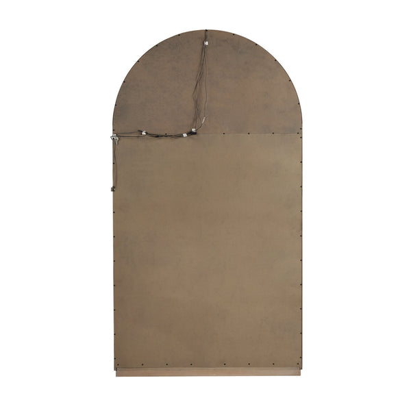 Hooker Furniture Arch Curio Cabinet With Glass Sliding Door – Elegant Arched Design For Sophisticated Living Spaces Brown Oak Veneer P021787